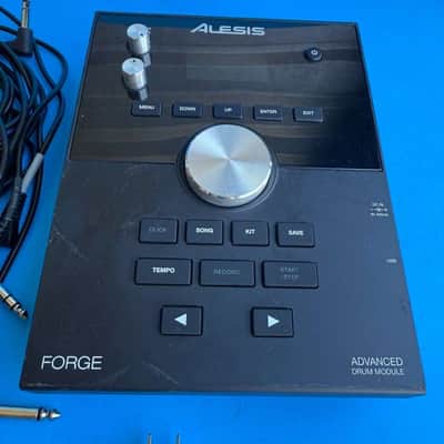 ALESIS FORGE Electronic Drum Part: Sound Module w/Cables Clamp AC Adapter image 2