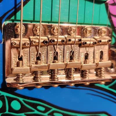 Fender Hand-Painted by Pamelina 2005 Custom Shop Masterbuilt Stratocaster Psychedelic w/ OHSC, CoA & Original Parts image 12