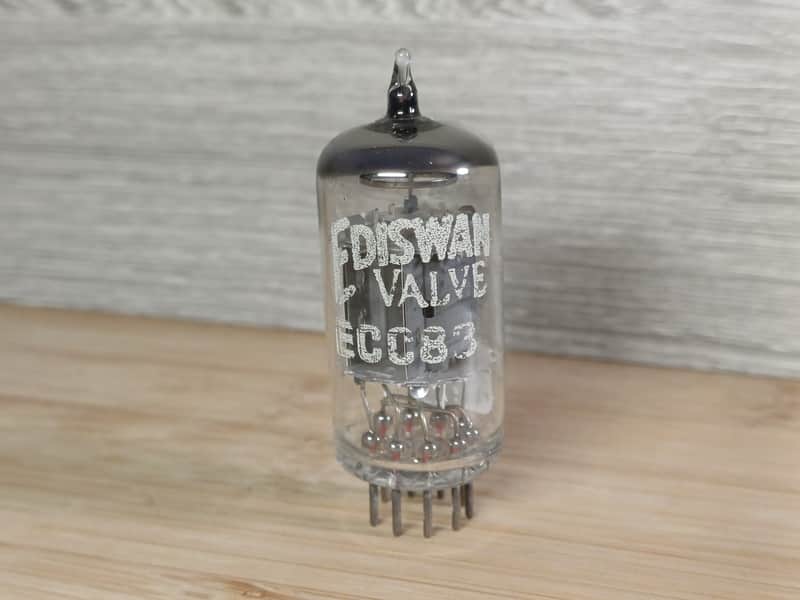 Rare 60's very nice BRIMAR  ecc83 12ax7 UK made Ediswan label very strong fully tested first quality tube as Mullard best tube preamp for Hiwatt Orange, Marshall Vox image 1