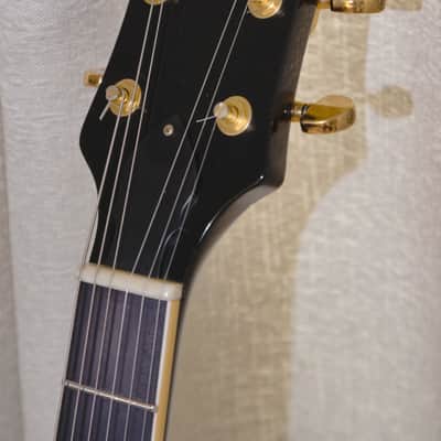 Ultra Rare Fully Custom Hand Built MIJ Japan Semi Hollow Guitar - Aozax Black Nitro Laquer Gibson ES-347 Copy image 2