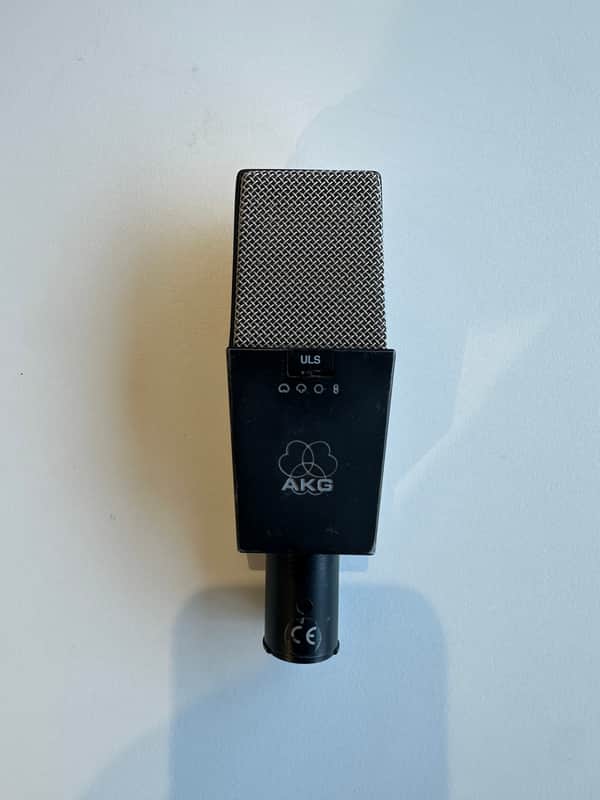 AKG C414 B ULS Large Diaphragm Multipattern Condenser Microphone 1980s - Black image 1