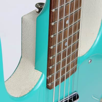 1995 Jerry Jones Neptune Longhorn Baritone Bass VI 6-String Guitar - SEA FOAM GREEN! image 21