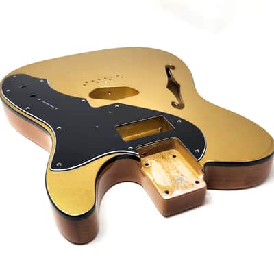 Brio 69 T-Style Thinline Alder Top Bound Metallic Gold Top H/S image 6