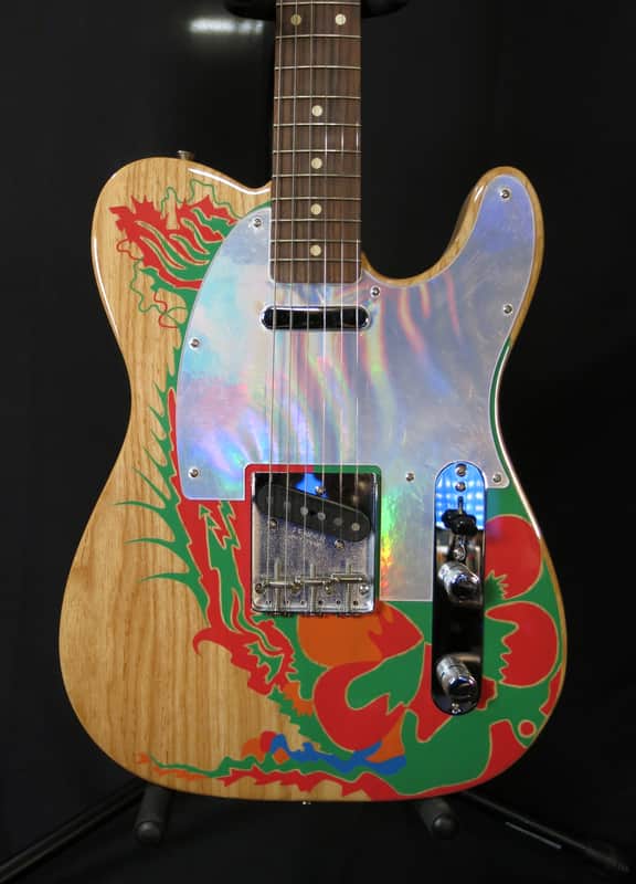 Artist Series Fender Jimmy Page Telecaster Rosewood Fretboard Natural with Dragon Graphic