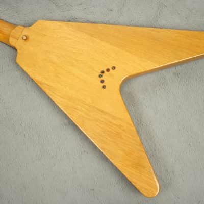 1983 Gibson Flying V Heritage Reissue, Korina + OHSC image 25