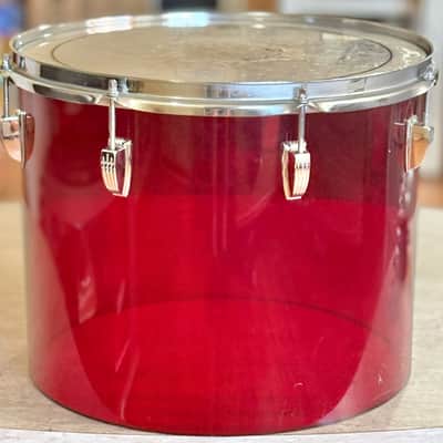 Vintage 70's Ludwig Vistalite 15" Concert Tom Red Acrylic for Drum Set Kit 1970s image 4