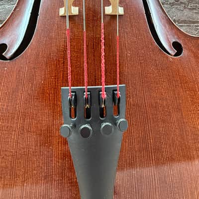 Artisan Strings Bravura Model 300 4/4 Cello 2006 Natural Finish w/ Original Gig Bag - Poor Condition, Cracked Wood image 5