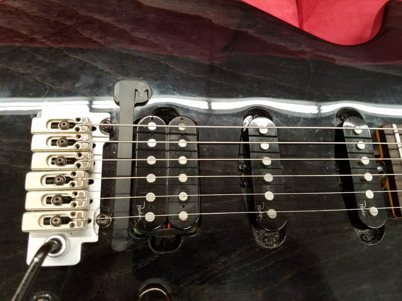 Parker P-40 Electric Guitar HSS with piezo pickup Trans Black | Reverb