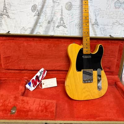 1996 Fender American Vintage Series '52 Reissue Telecaster 7lbs 11oz Butterscotch Blonde Oscar Pallares WOW!! image 1