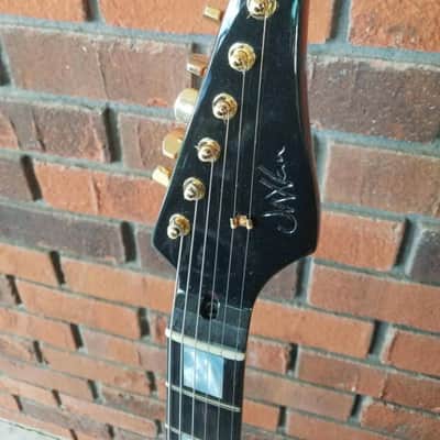 JW Van Telecaster Deluxe Custom Hybrid 2017 Gloss Black w/ Gold Hardware image 4