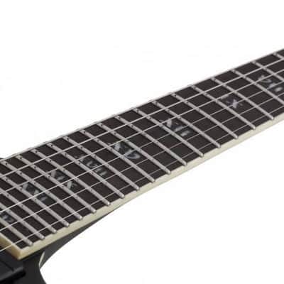 Schecter #1347 Solid Body Electric Guitar with Swamp Ash Body, Maple/Walnut/Padauk Neck, Satin Black 1347-SHC image 3
