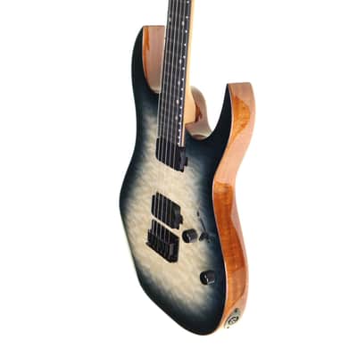 Spira S-500 QGY E 500 Series Double Cutaway Mahogany Quilted Maple Top Canadian Roasted Maple Neck 6-String Electric Guitar image 6