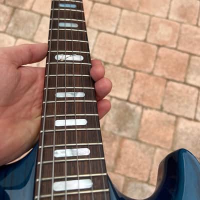 Line 6 Variax 700 - Transparent Blue finish on a carved ash body image 5