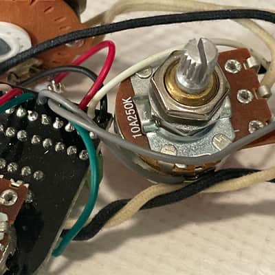 2000's Fender Upgraded Stratocaster Guitar Electronics Wiring Harness Seymour Duncan Liberator, Orange Drop Capacitor image 8
