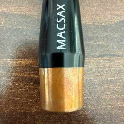MACSAX Lotus Alto Saxophone Mouthpiece 2020's - Hard Rubber w/ Copper Ring image 2