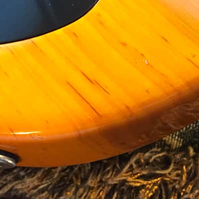 Dean Jeff Berlin Signature European Custom Natural Amber and Ebony Bartolini image 15