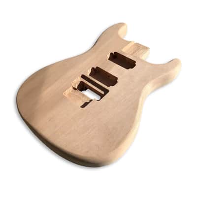 Stratocaster Style Electric Guitar HH Body, Mahogany image 2