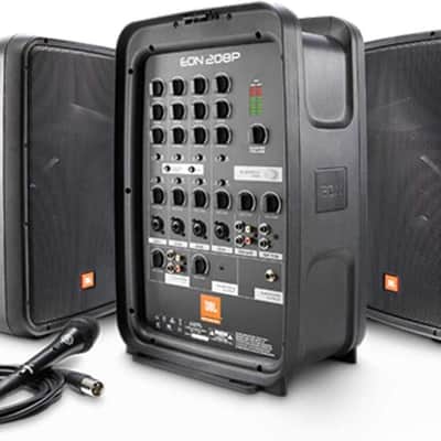 JBL Professional EON208P Portable All-in-One 2-way PA System with 8-Channel Mixer and Bluetooth image 1