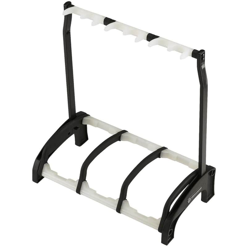 K&M 17515 Guardian Series Multi Guitar Stand, Translucent image 1