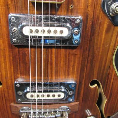 Vintage Greco 920 Double Cutaway Hollow Body With Chipboard Case image 4