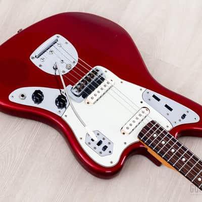 2000 Fender American Vintage '62 Jaguar Yamano, Candy Apple Red w/ Matching Headstock, Case & Tags image 9