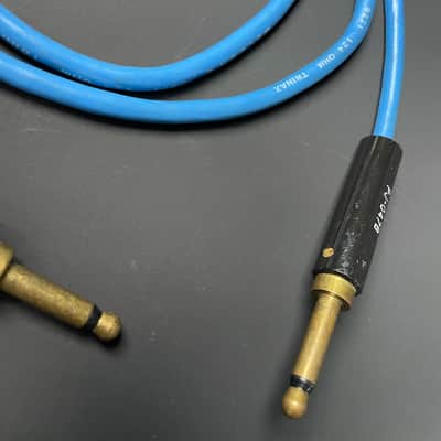 Vintage Belden 9271 Twinax Instrument Cable Blue w/ PJI-047B Connectors image 4