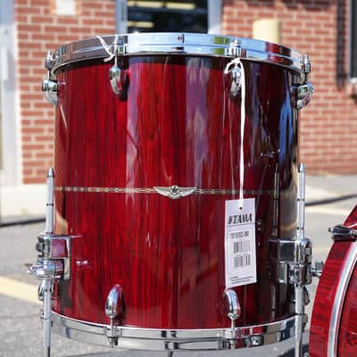 Tama/Japan Star Series 3pc Pure Bubinga Shell Pack - Dark Red Cordia Lacquer | 13", 16", 22" image 6
