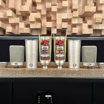 Vintage Neumann U87 Condenser Microphone Matched Stereo Pair! One SN Apart! 1971 U 87 With Swivel Mounts. Rare! image 10