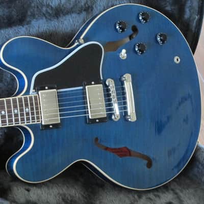 2004 Gibson ES-335 Dot Neck Beale Street Blue Figured/Flametop Excellent Plus Condition image 1