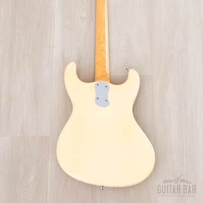 1990s Mosrite Ventures Model 3/4 Size Custom, White w/ Vibramute, Japan Kurokumo image 3