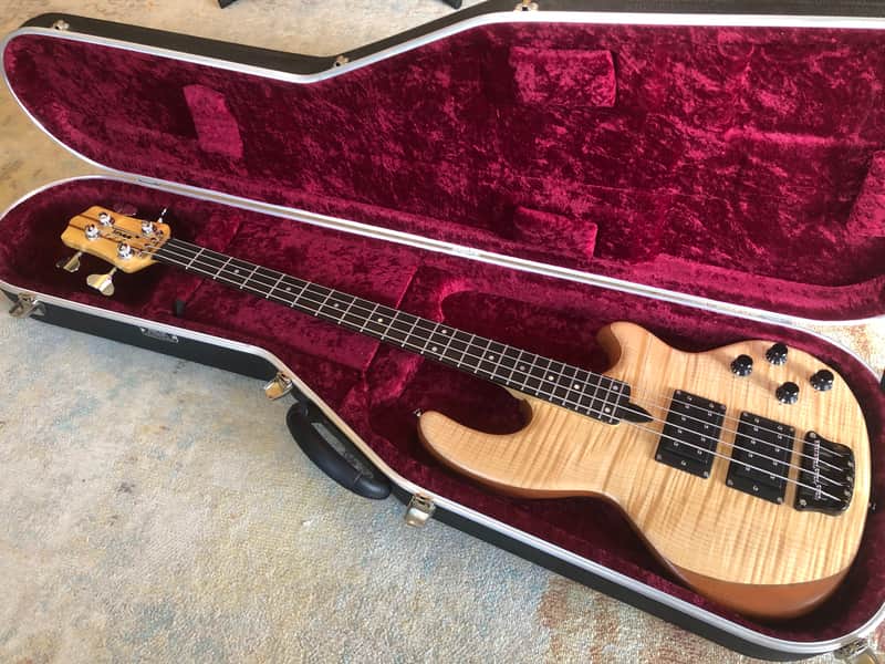 Wal MK2 2012 Flame Maple 4 string bass guitar image 1