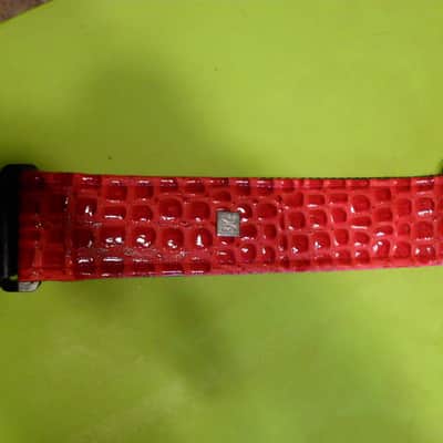 Get'm Get'm Aussie Gator Dragon Red Guitar and Bass Straps 2" - Aussie Gator Dragon Red image 5
