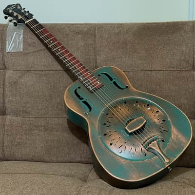 Recording King Swamp Dog Style-O, 2025 Model in Distressed Vintage Green image 1