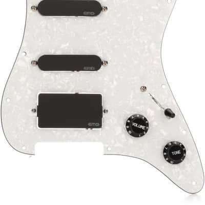 EMG KH20 Kirk Hammett Pre-wired Pickguard with 3 Pickups - White Pearl image 2