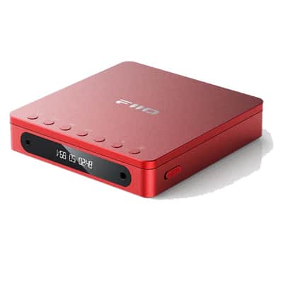 FiiO DM13 Multifunctional Portable Stereo CD Player with Long-Lasting Battery, Supports USB Ripping, Optical/coaxial/3.5mm/4.4mm outputs (Red Bluetooth) image 4