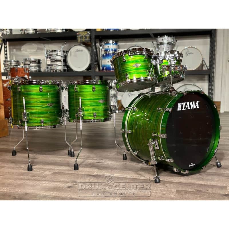 Tama Starclassic Walnut/Birch 5pc Drum Set Lacquer Shamrock Oyster image 1