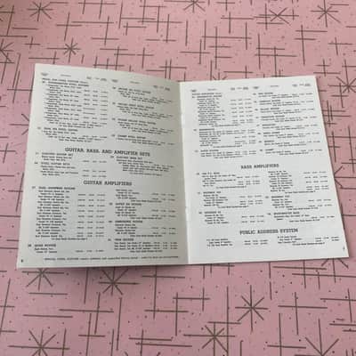 Fender Price Guide 1974 guitars amps bass misc. Case Candy booklet catalog image 5
