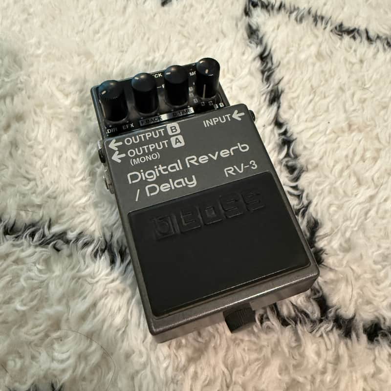 Boss RV-3 Digital Reverb/Delay (Pink or Dark Gray Label) 1994 - 2002 - Grey image 1