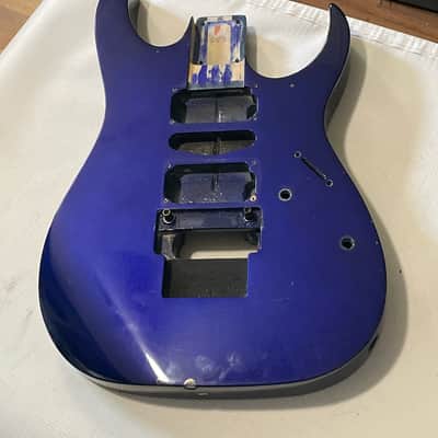 1990 Japan Fujigen Ibanez RG570 Jewel Blue Guitar Body Edge Tremolo Ready image 5