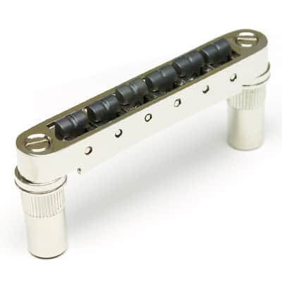 Graph Tech ResoMax NV2 AutoLock Tune-O-Matic Bridge, 6MM NICKEL, PS-8863-N0 image 1
