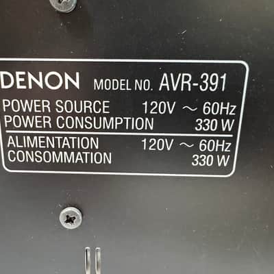 Denon AVR-391 Receiver HiFi Stereo 5.1 Channel Home Theater HDMI Surround Sound image 6