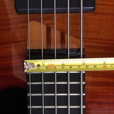 Warmoth Gecko Custom 5 String Bass 2000's Red Sunburst / Seymour Duncan P/Us image 19