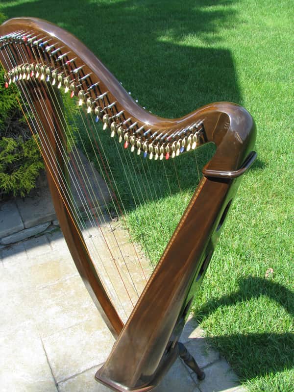 Beautiful Rare 34 String Aoyama 130-B Lever Harp Celtic Folk