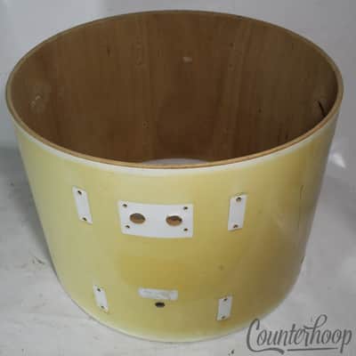 Pearl 22"x16" Bass Drum Shell White Wrap Export Vintage 80s 8Ply Mahogany Japan image 5