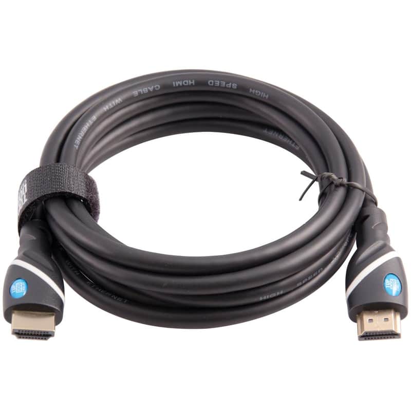 Top Dog Cables - TD-07BKWH7- Premium 7 Foot High Speed HDMI Cable with Ethernet - Black/White - 3D HD Gaming Systems PC DVD TV Blu Ray image 1
