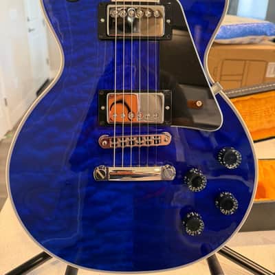 Gibson Le Paul Custom Shop 2025 - Gibson Custom Les Paul Custom AAA Quilt Top - Viper Blue Gloss, image 11