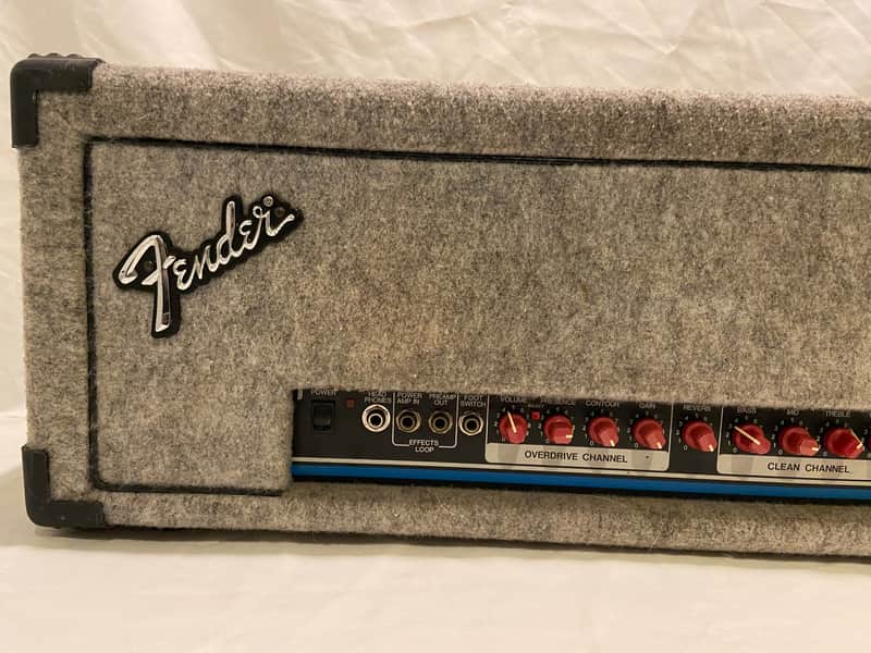 Fender M-80 Pro Red Knob Guitar Amp Head 1990s image 1