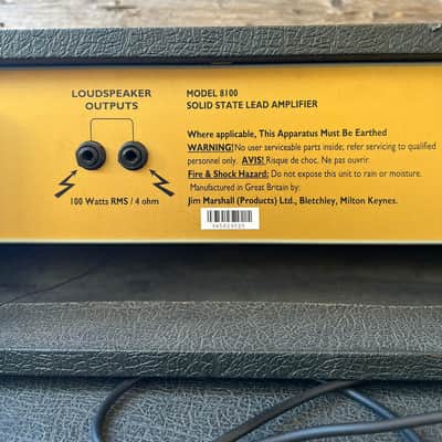 Marshall valvestate Head & Cabinet vs100 8100 + 8412 140w made in england image 3