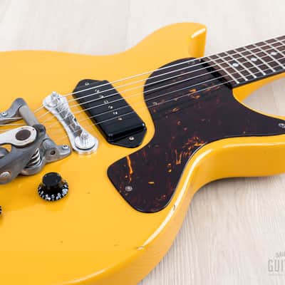 1996 Orville Les Paul Junior Double Cut LPJ-D65 TV Yellow w/ Bigsby B7, Gibson-Licensed Japan image 6