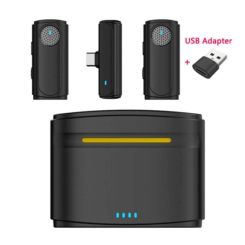 Wireless Lavalier Microphone 8H Lavalier Mic For iPhone iPad Android USB-C PC Audio Video Recording Live Interviews image 1